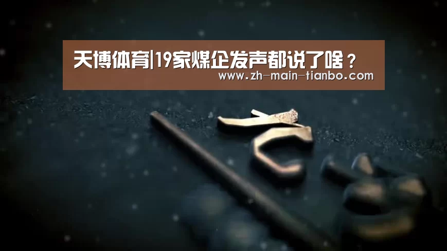 天博体育|19家煤企发声都说了啥?(图4) 天博体育